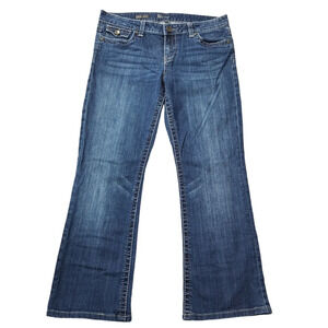 Kut from the Cloth Sz 12 Natalie High-Rise Bootcut Blue‎ Jeans Rear Flap Pockets